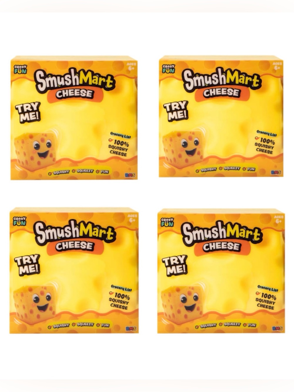 Cheese Squishy Fidget Toy Bundle